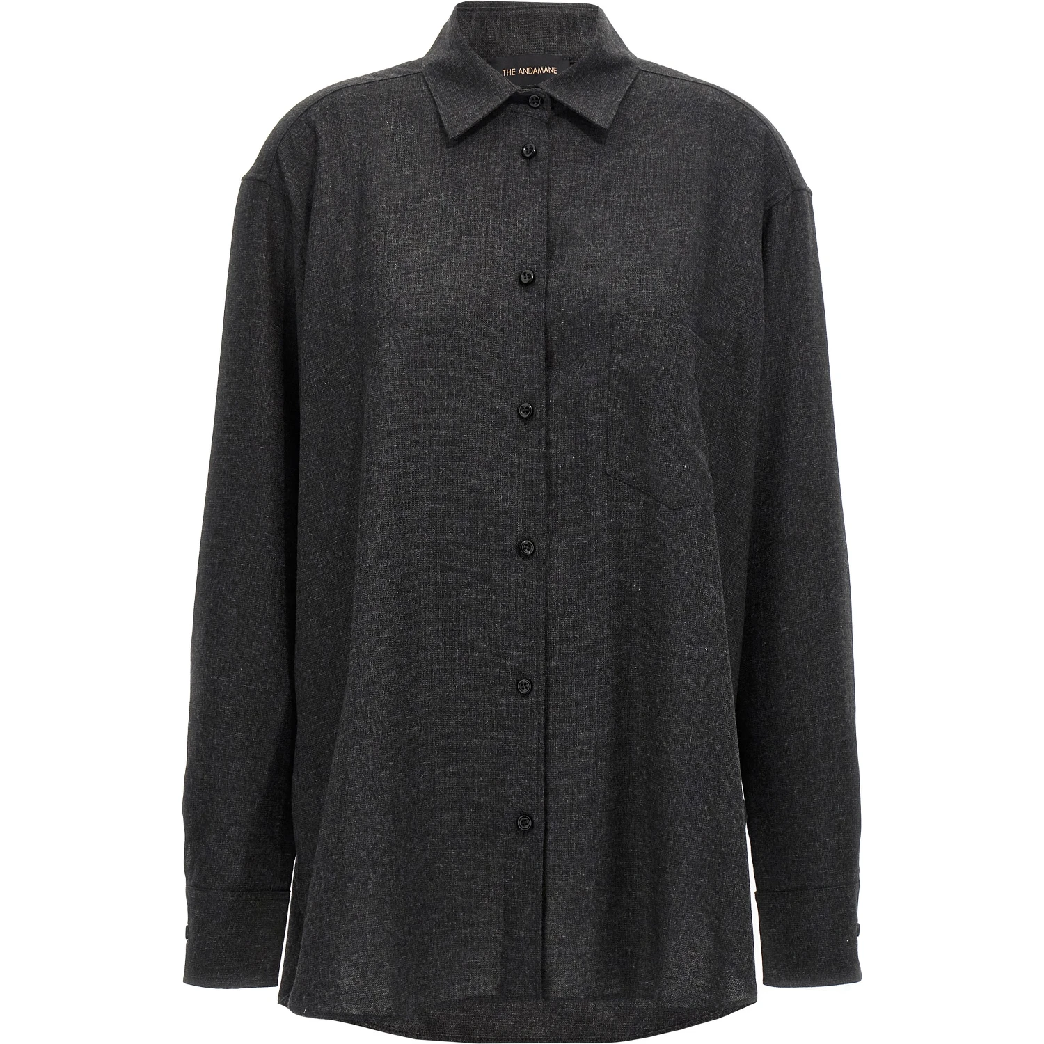 Gray Wool Blouse