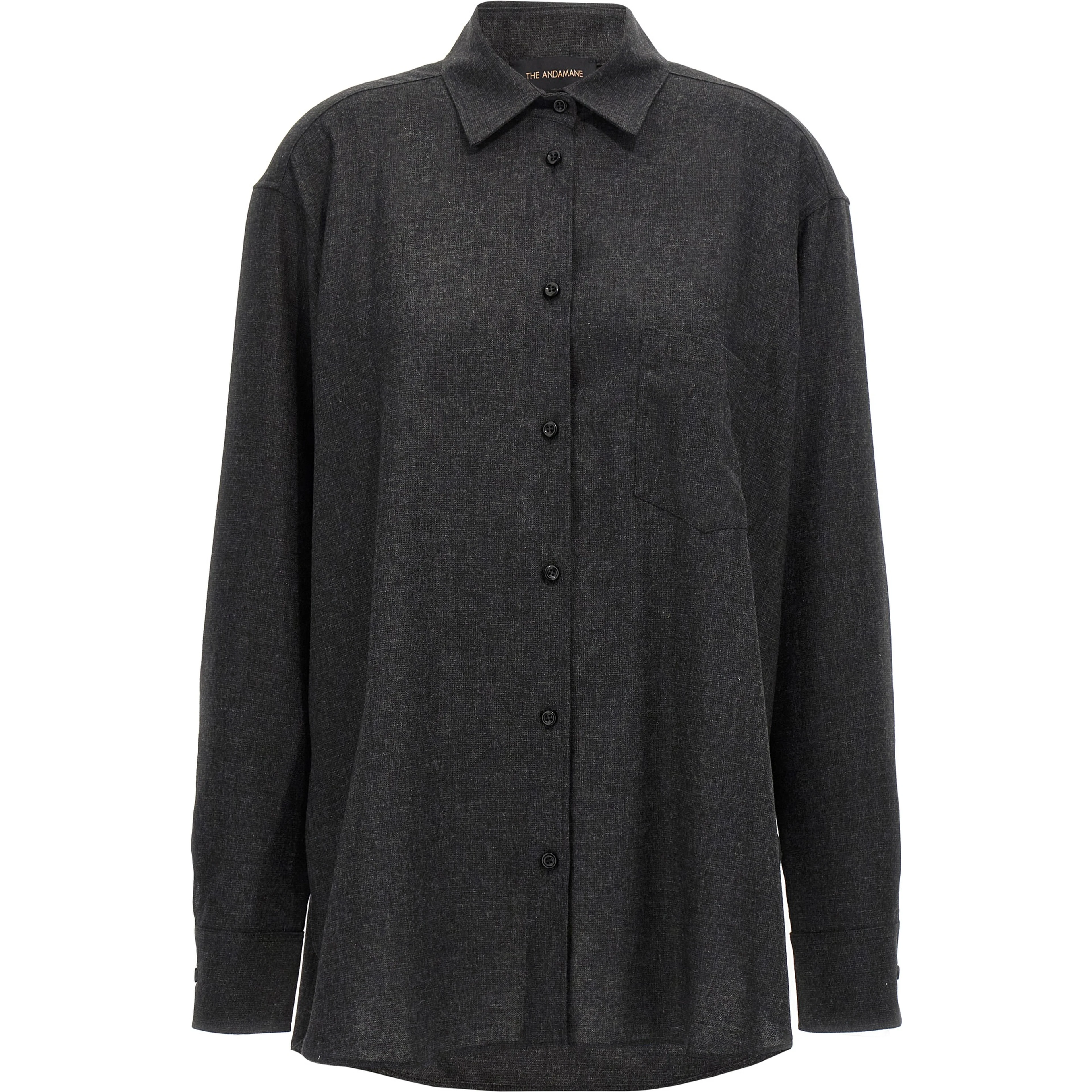 Gray Wool Blouse