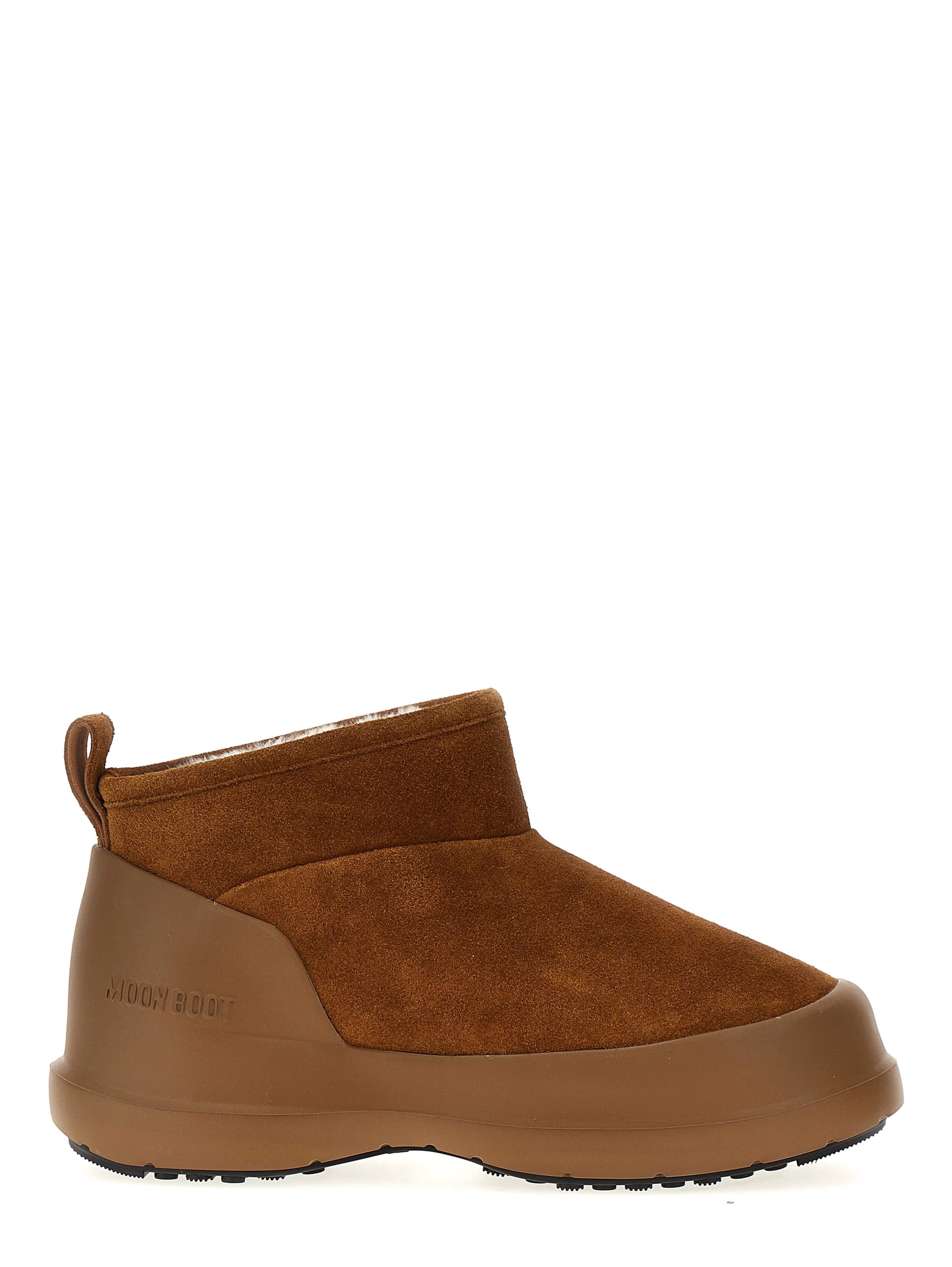 Brown Cowhide Flat Boots
