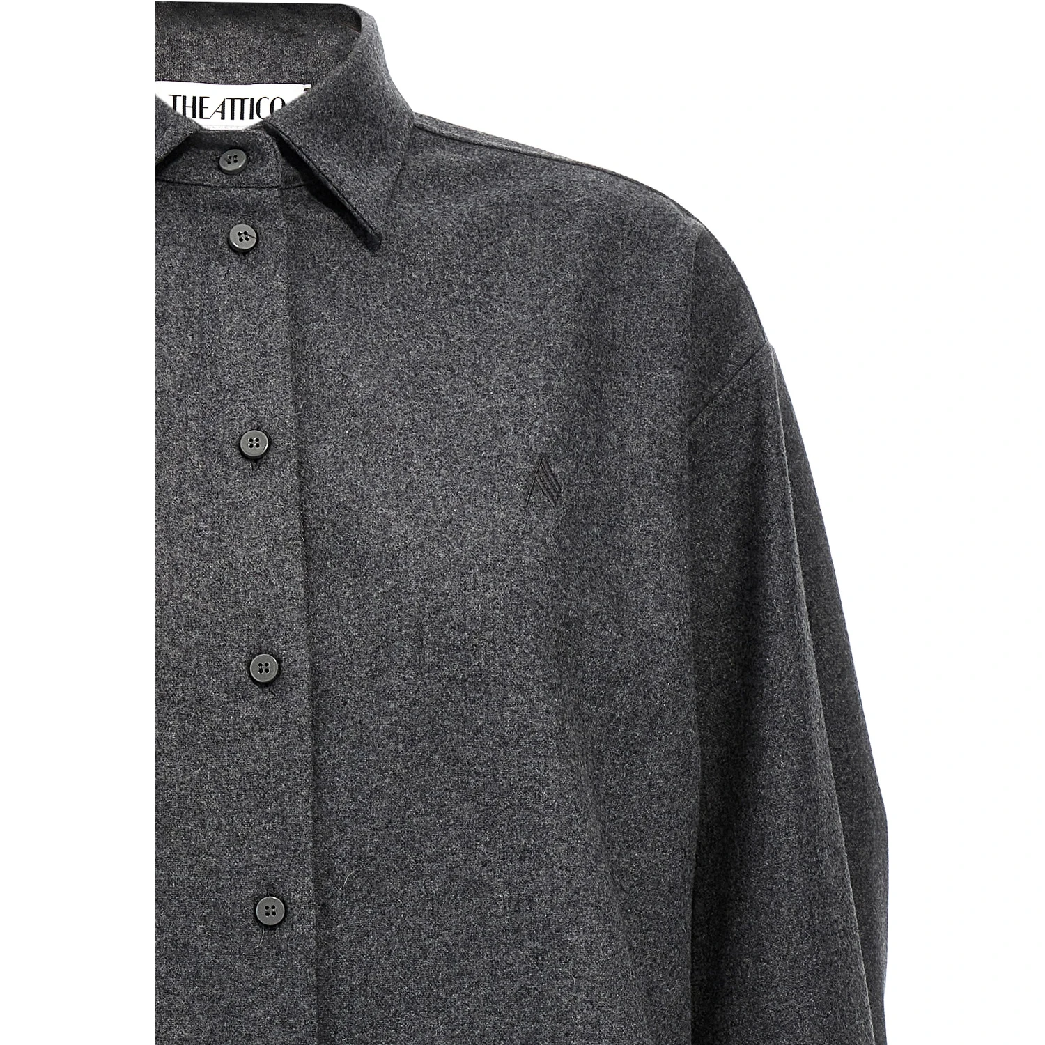 Gray Wool Blouse