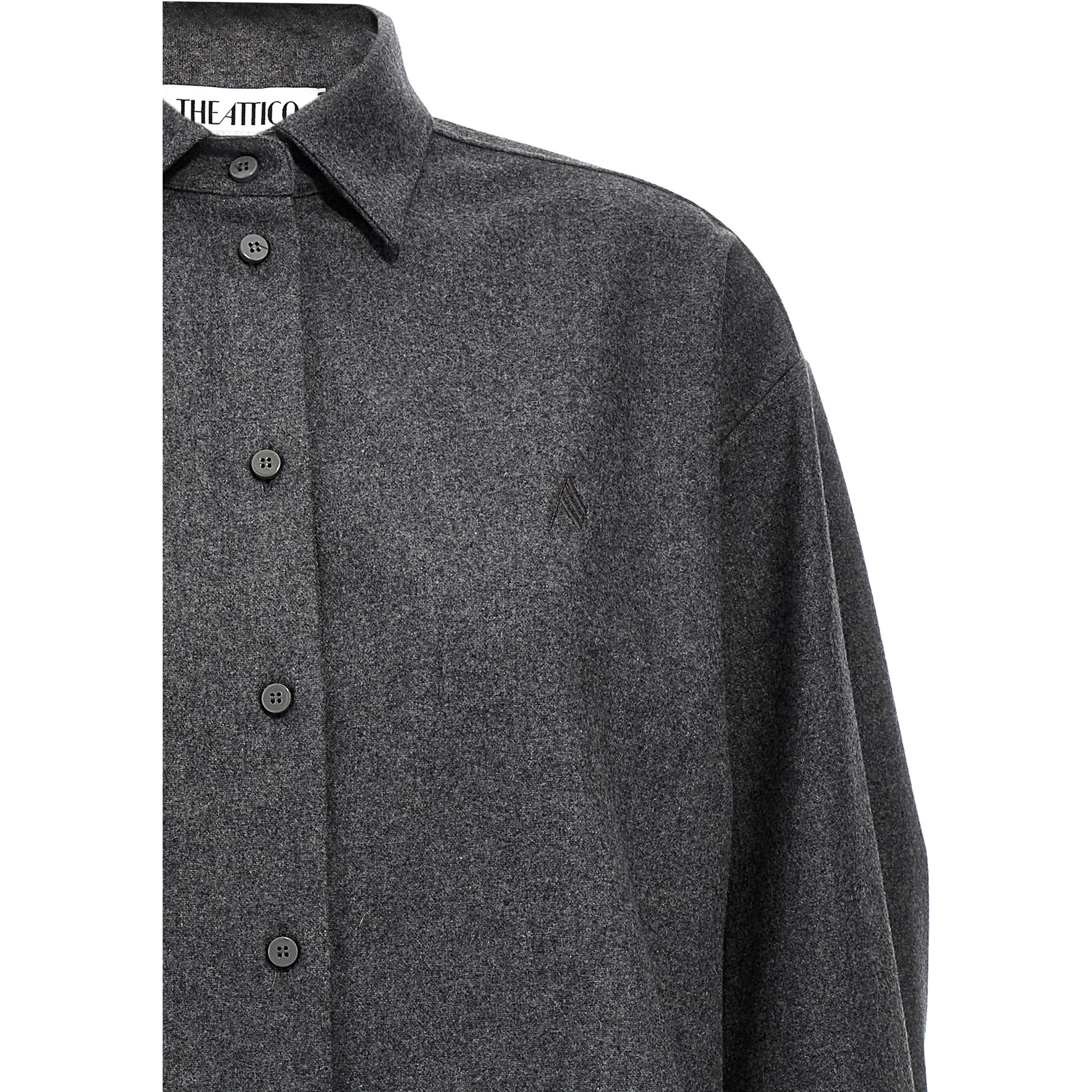 Gray Wool Blouse