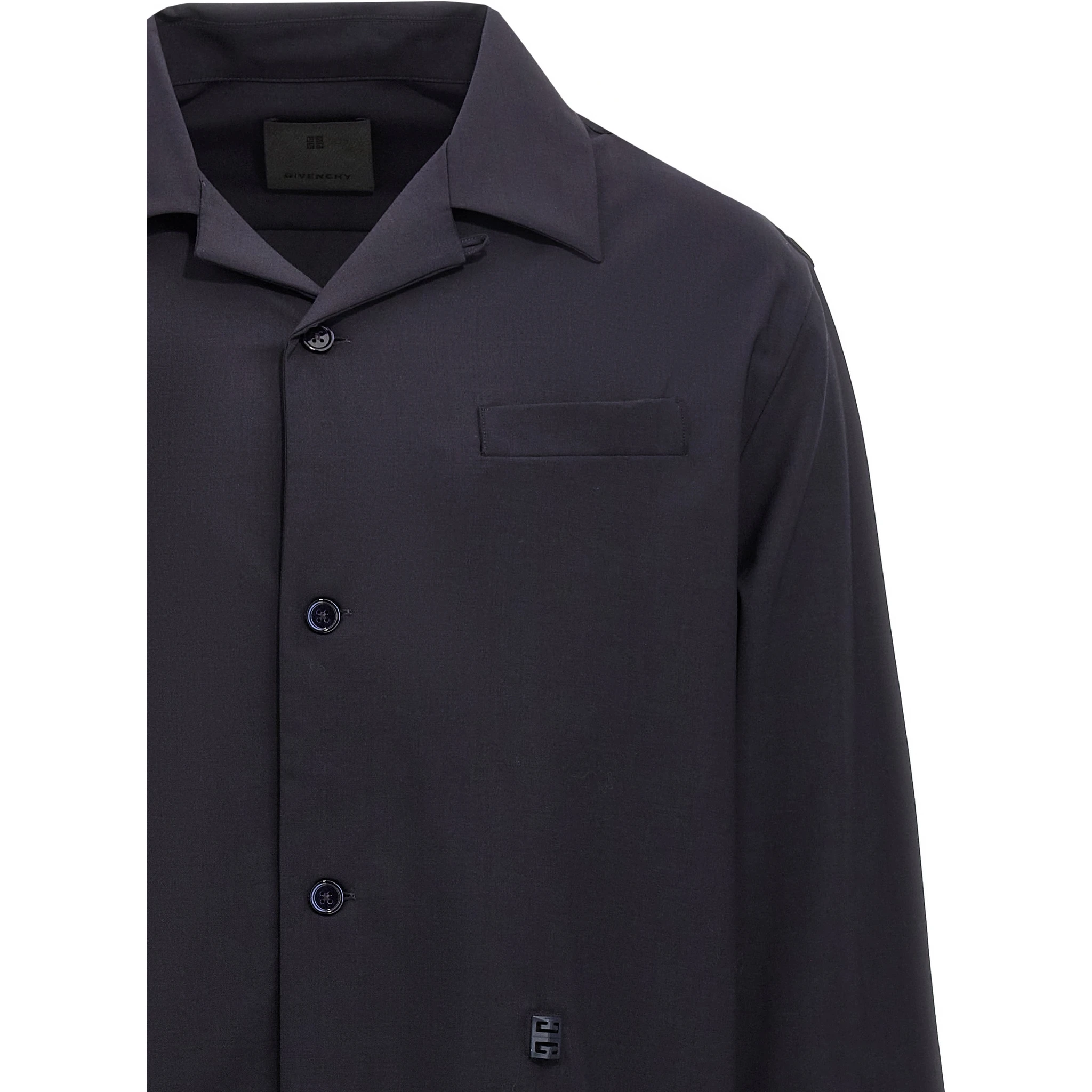 Blue Elastane Blouse