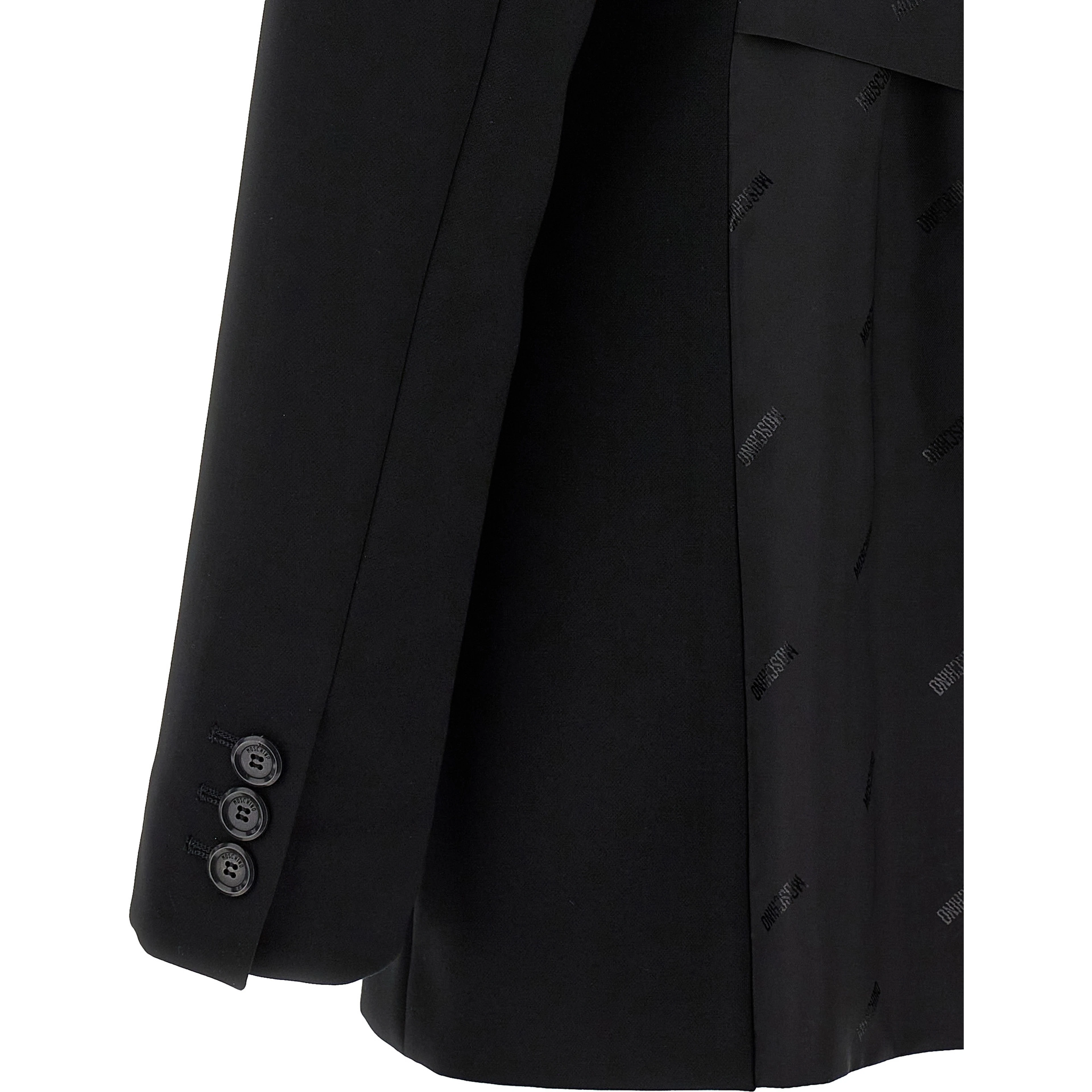 Black Polyester Blazer