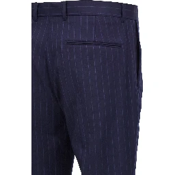 Blue Wool Dress Pants