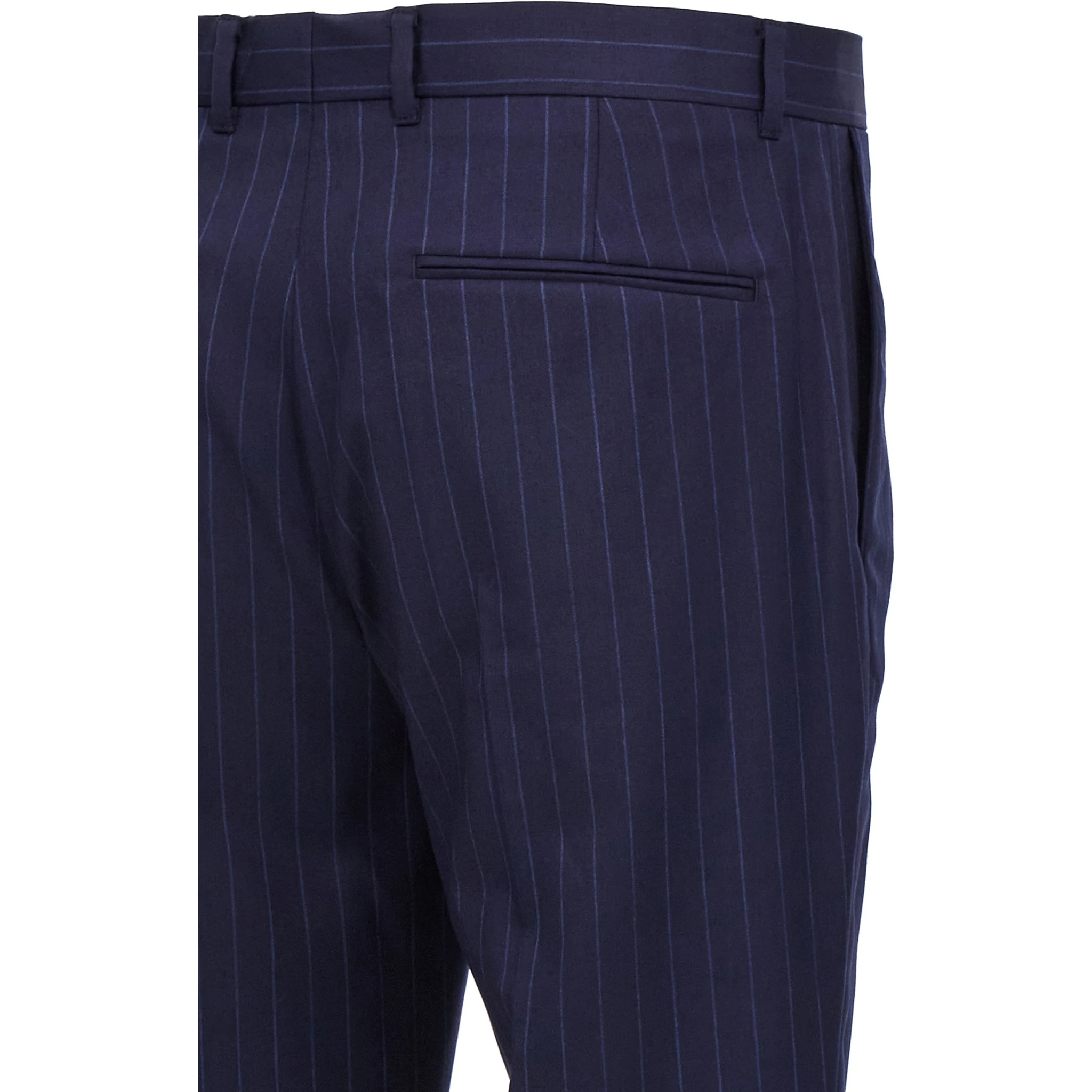 Blue Wool Dress Pants