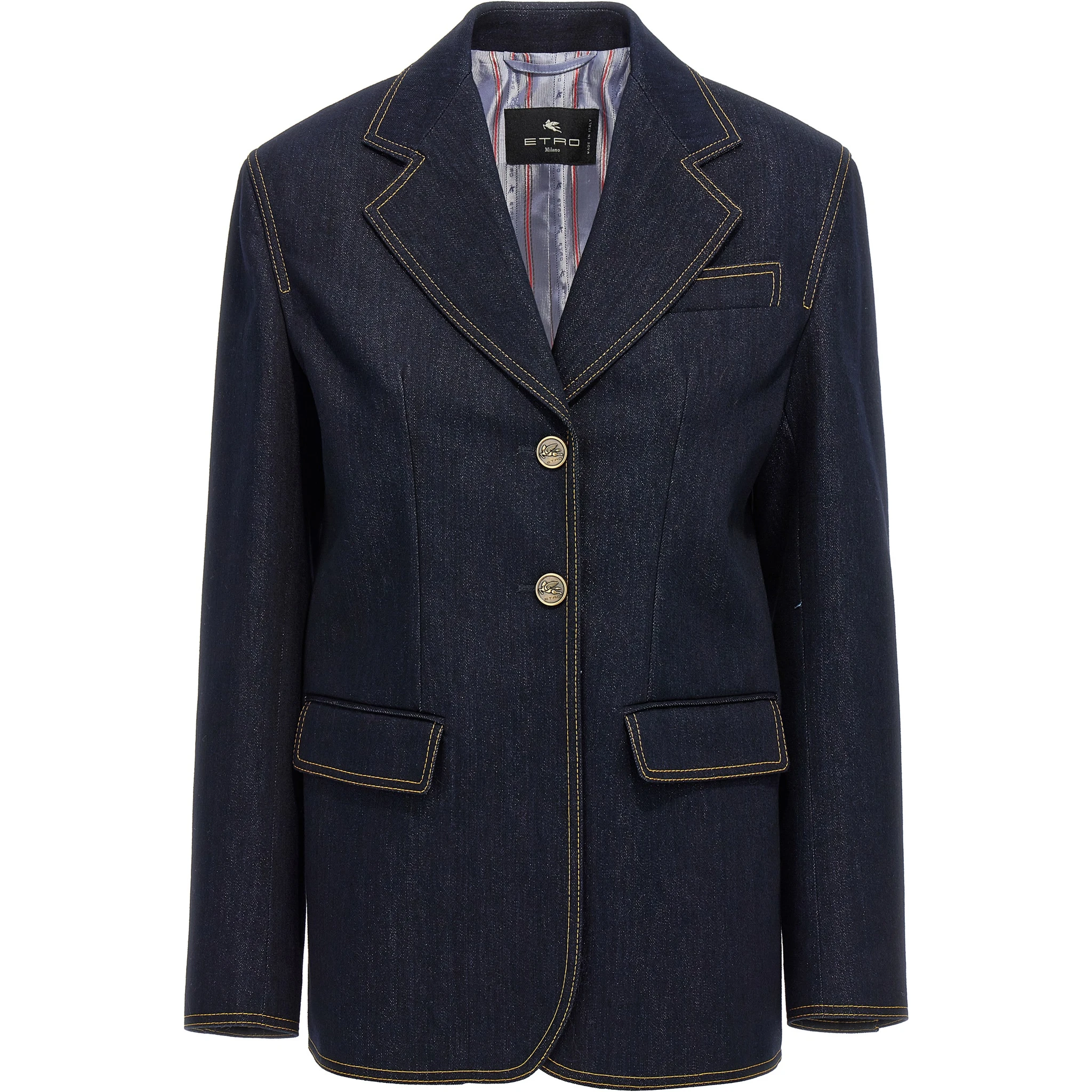 Blue Cotton Blazer