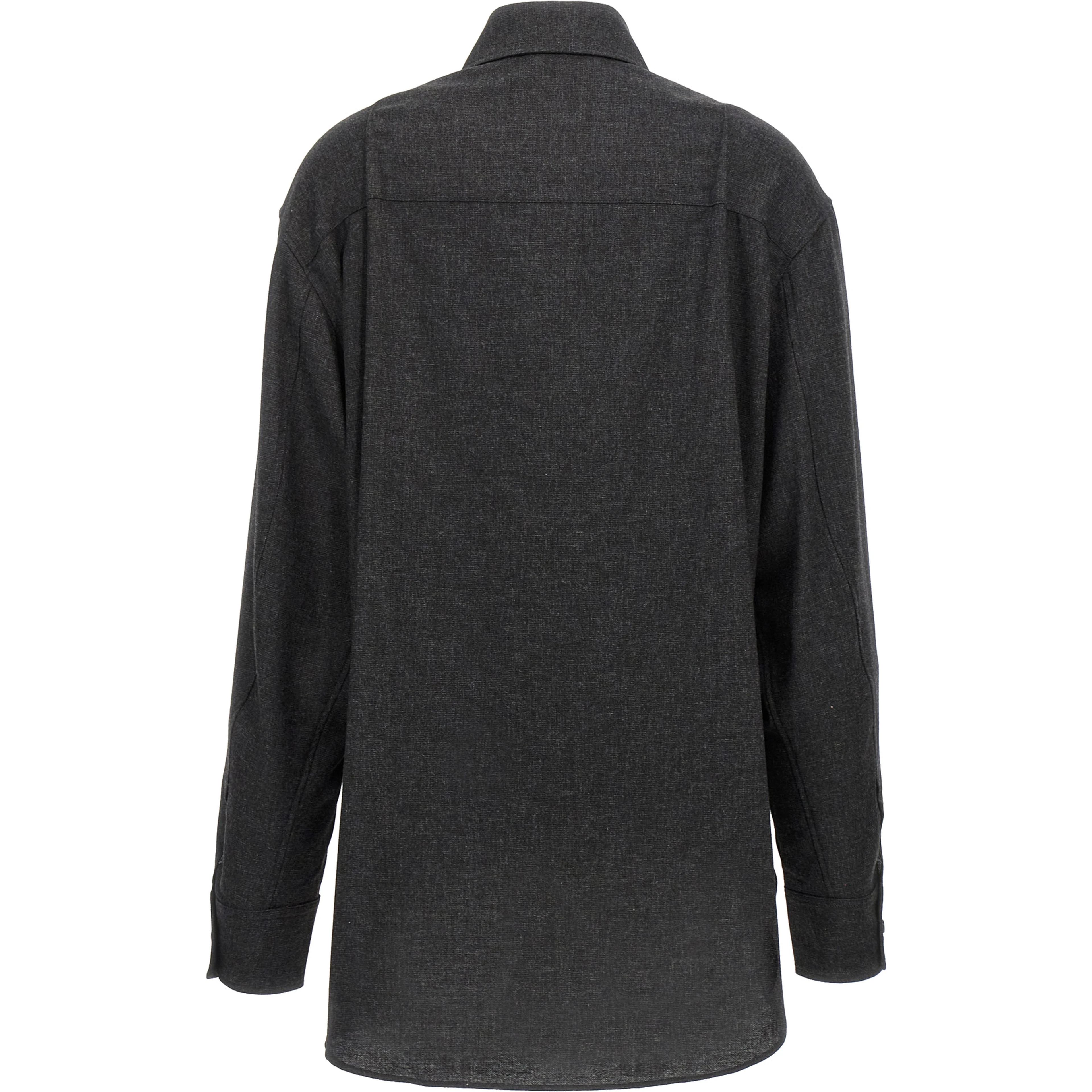 Gray Wool Blouse