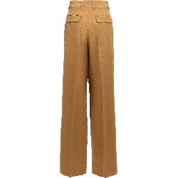 Brown Polyester Pants