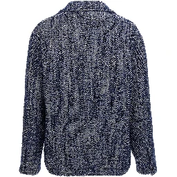 Blue Wool Full-Length Jacket