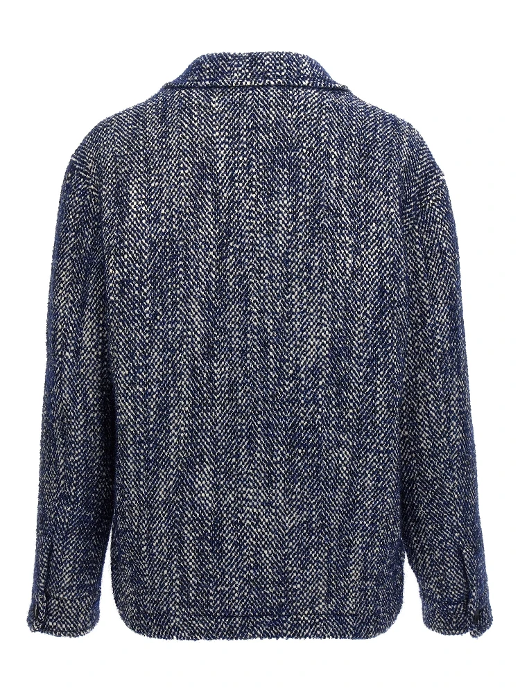 Blue Wool Full-Length Jacket alternative