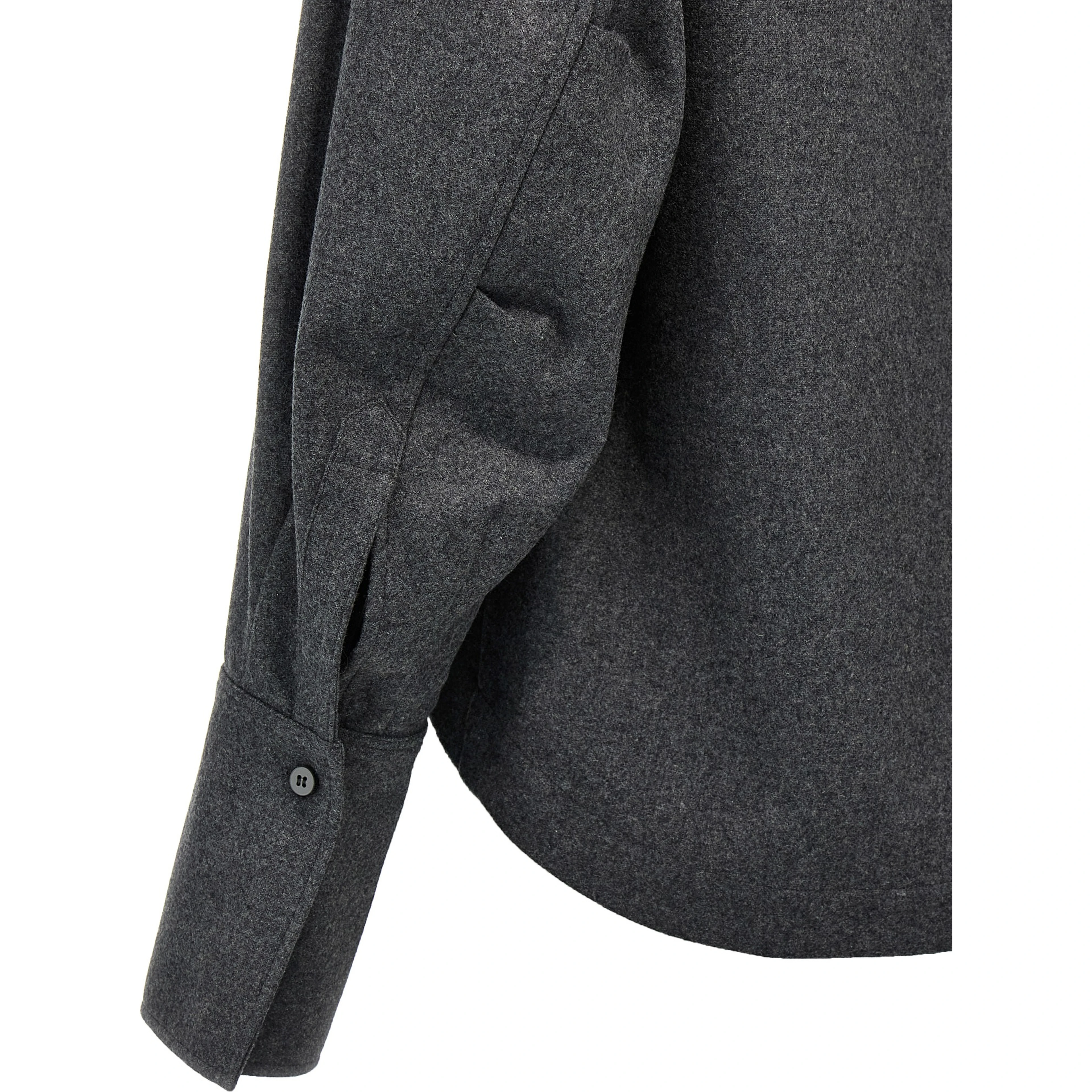 Gray Wool Blouse