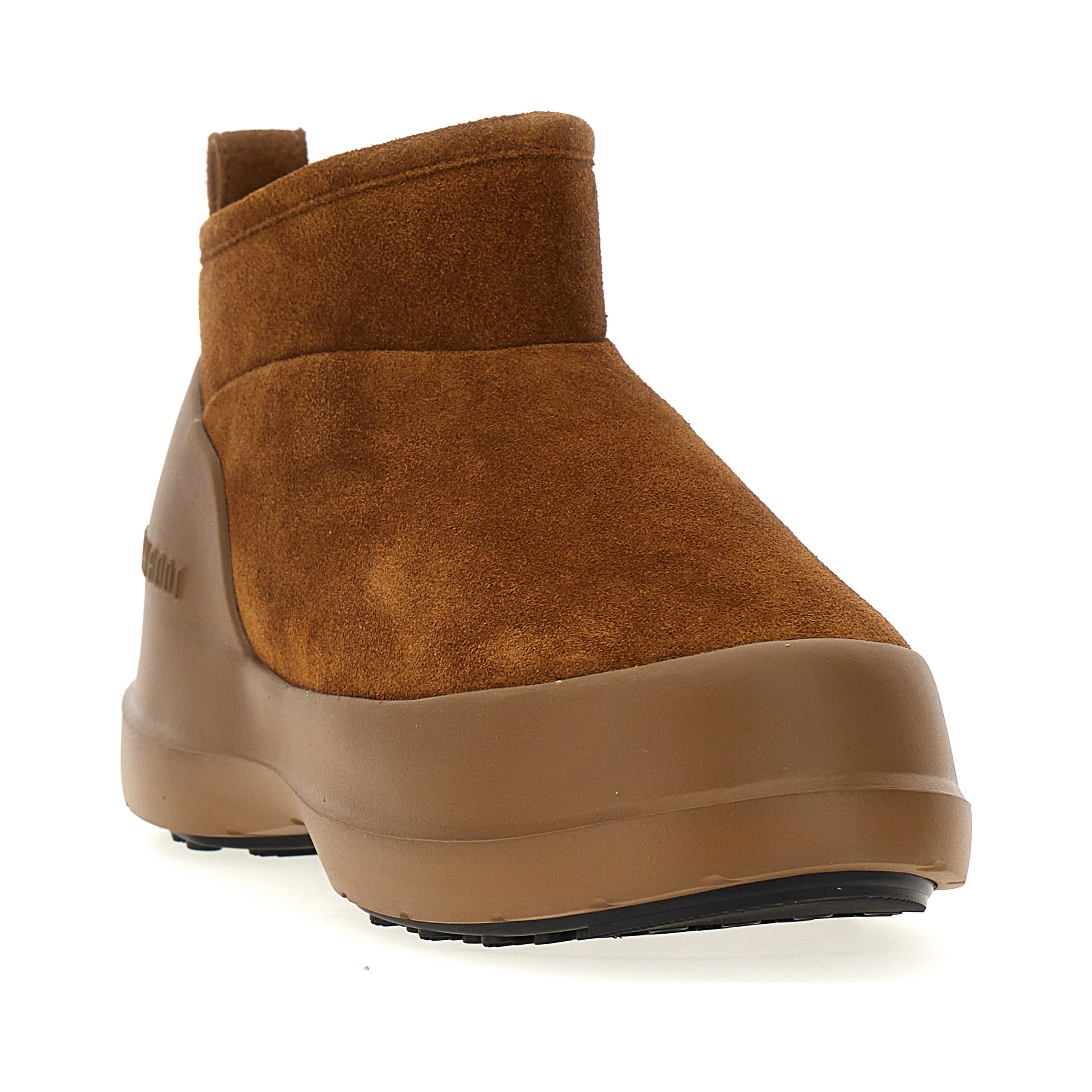 Brown Cowhide Flat Boots