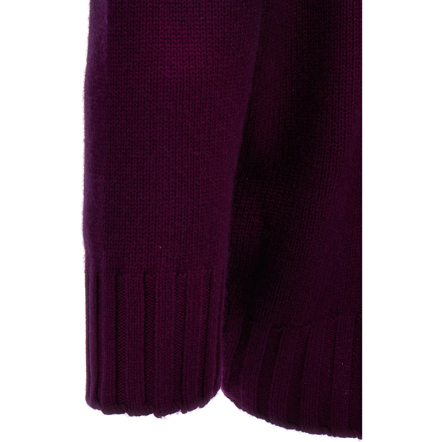 Purple Wool Short Dress