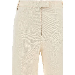 Beige Cotton Pants