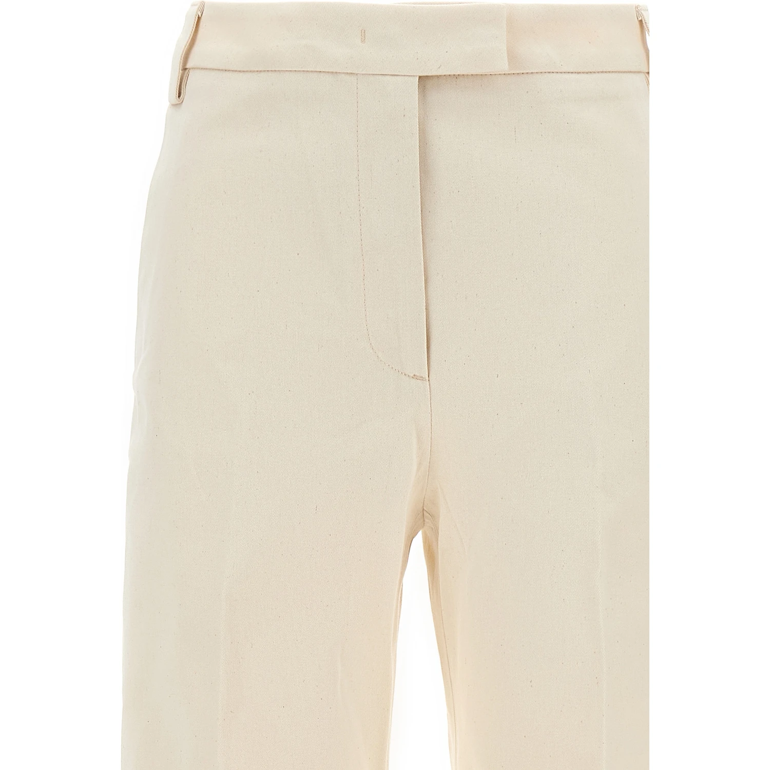 Beige Cotton Pants