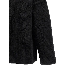 Black Wool Cardigan
