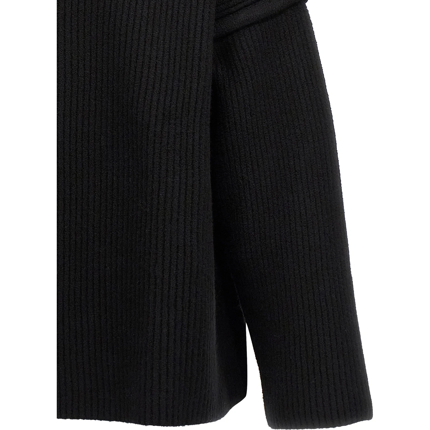 Black Wool Cardigan