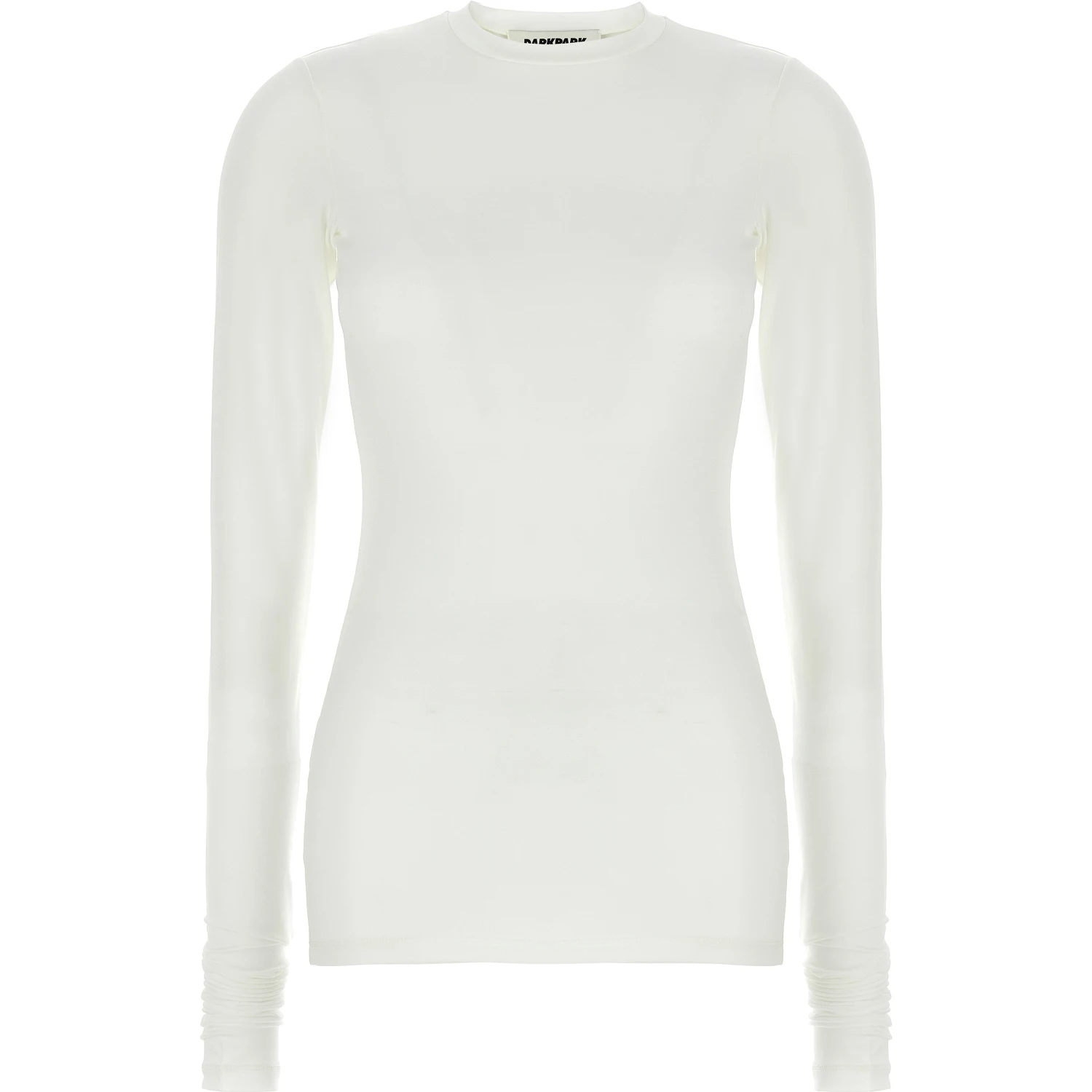 White Polyester Long Sleeve T-Shirt
