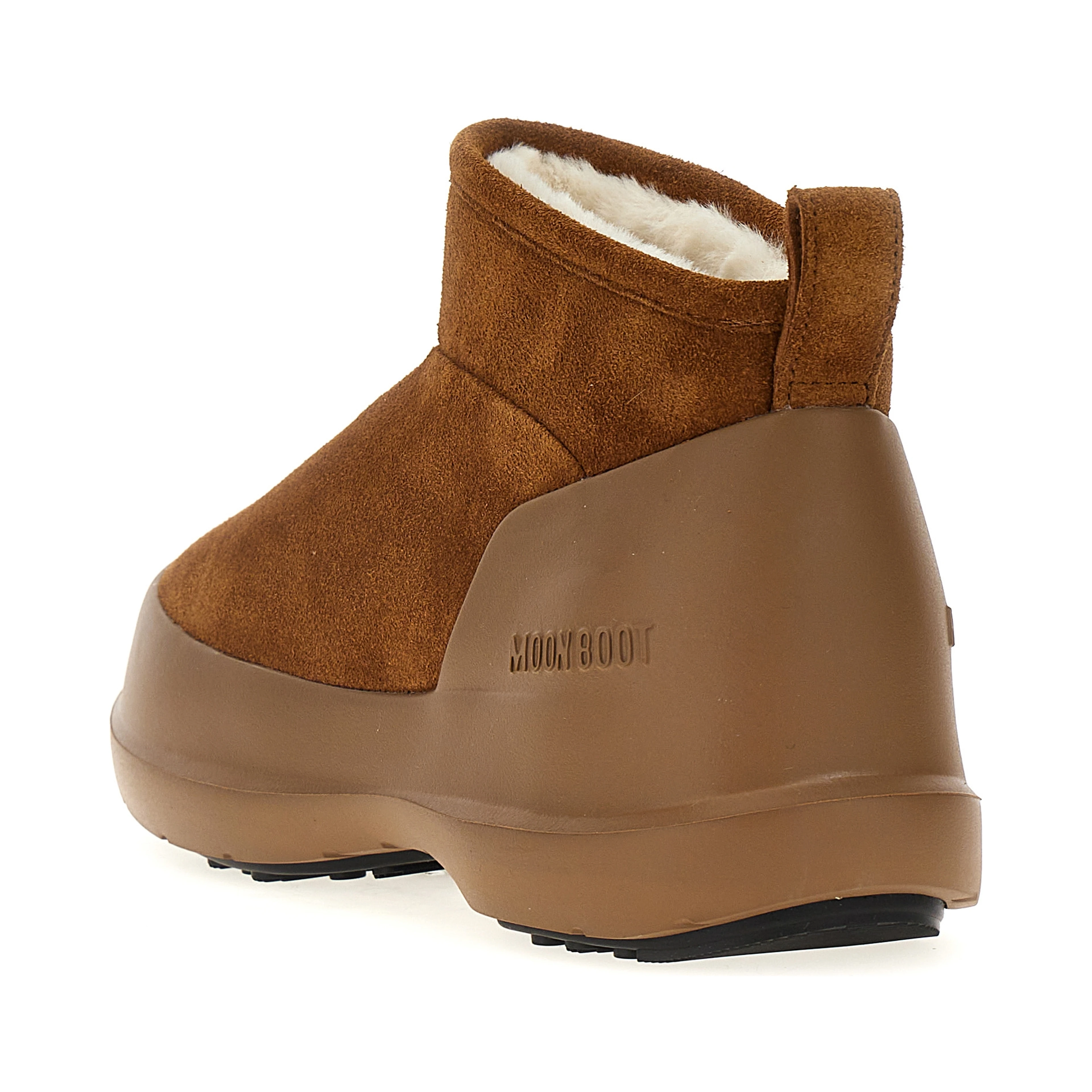 Brown Cowhide Flat Boots