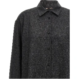 Gray Wool Blouse