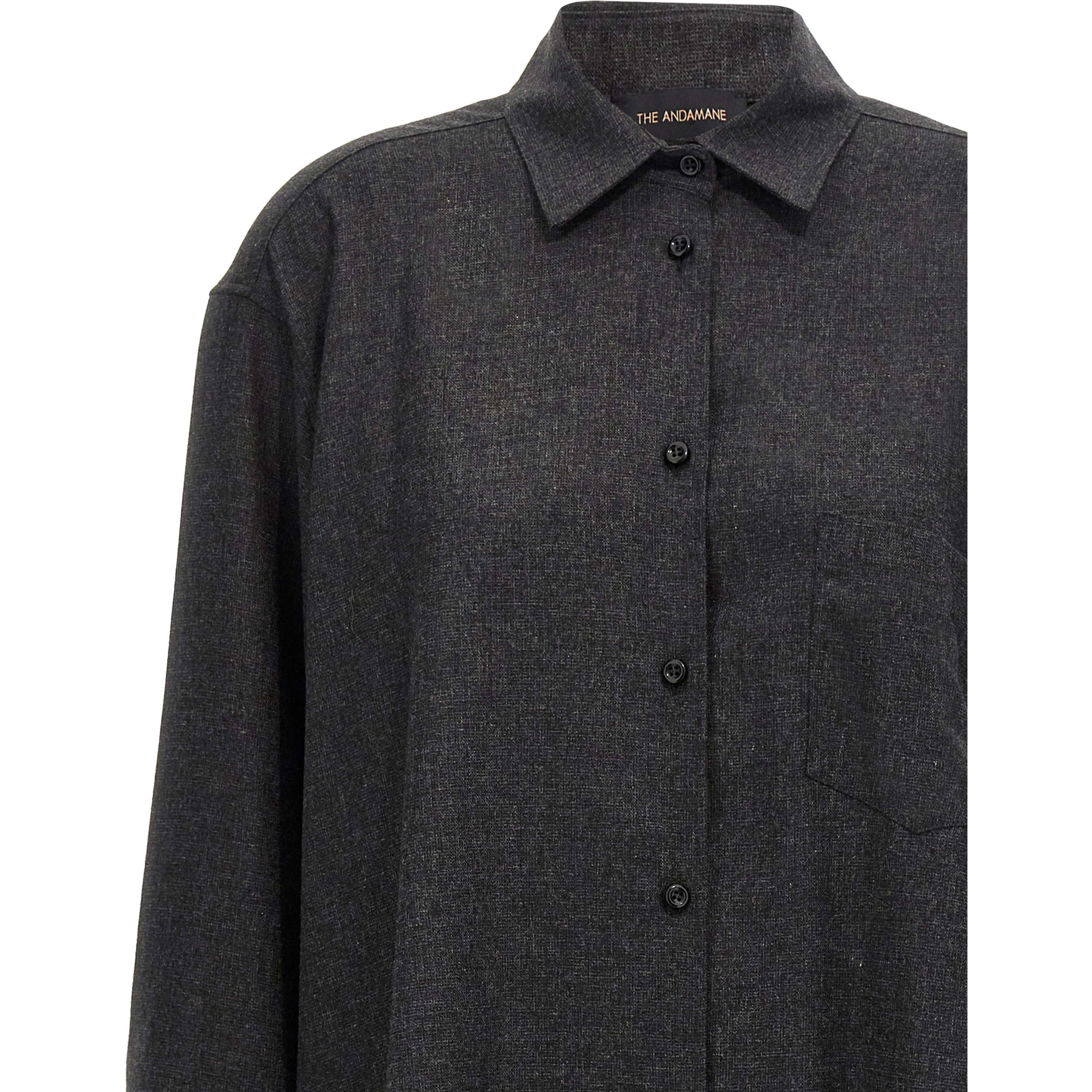 Gray Wool Blouse