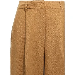 Brown Polyester Pants
