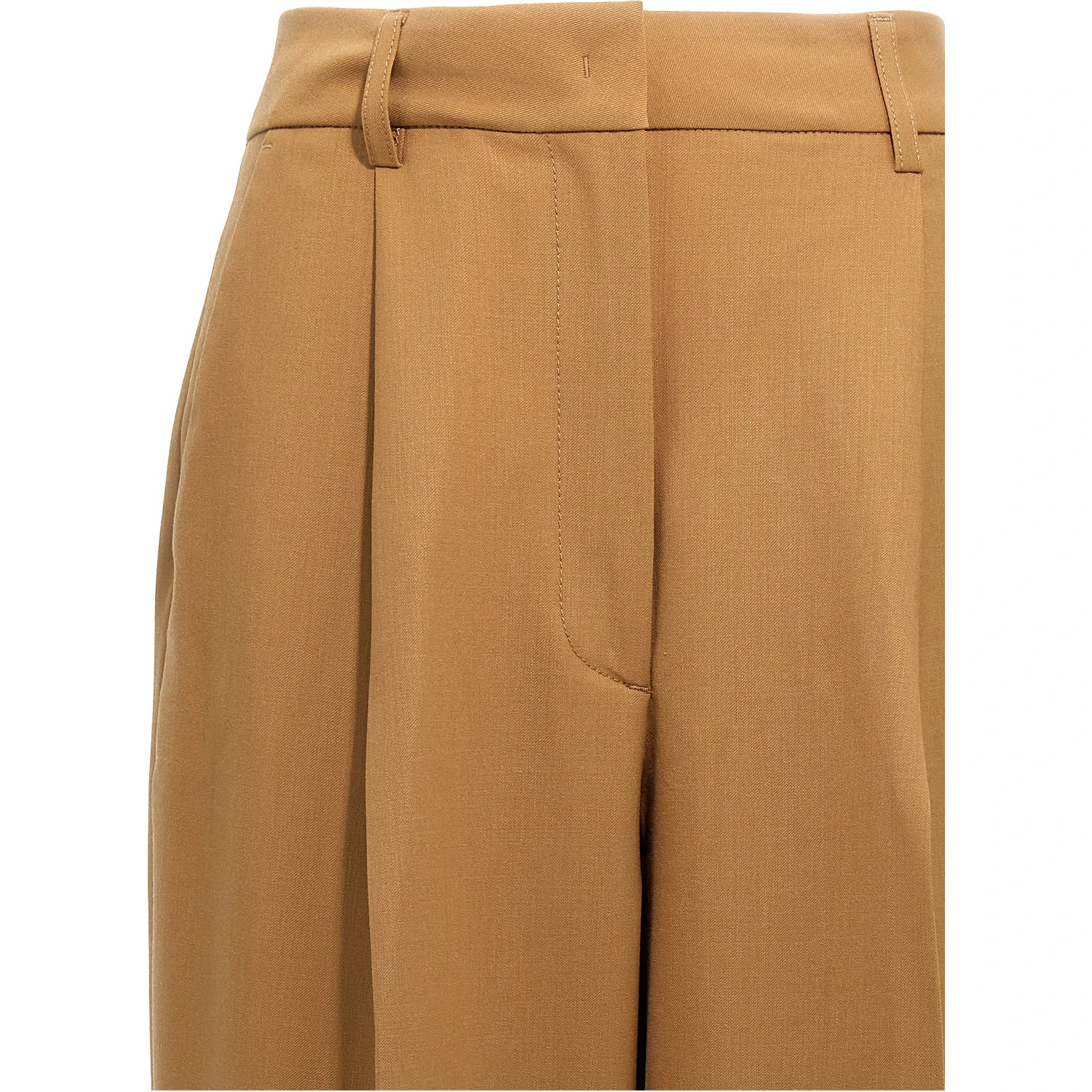 Brown Polyester Pants