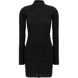 Black Cotton Short Dress