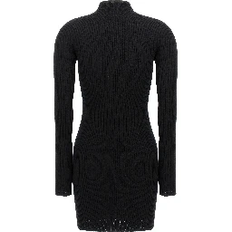 Black Cotton Short Dress