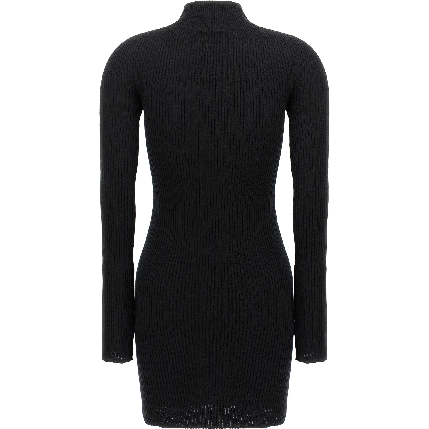 Black Cotton Short Dress