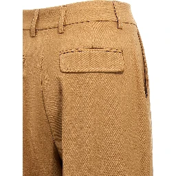 Brown Polyester Pants