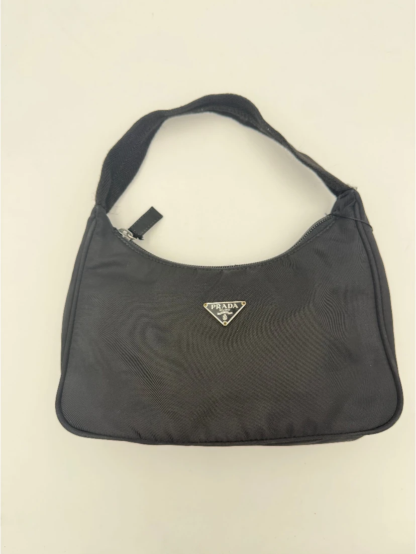 Bicolor Nylon Handbag