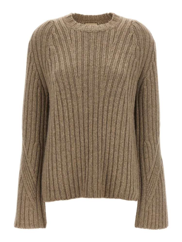 Beige Cashmere Cardigan