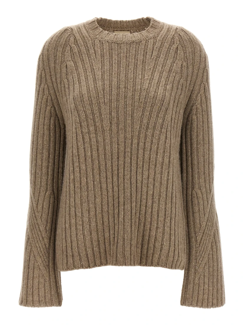 Beige Cashmere Cardigan