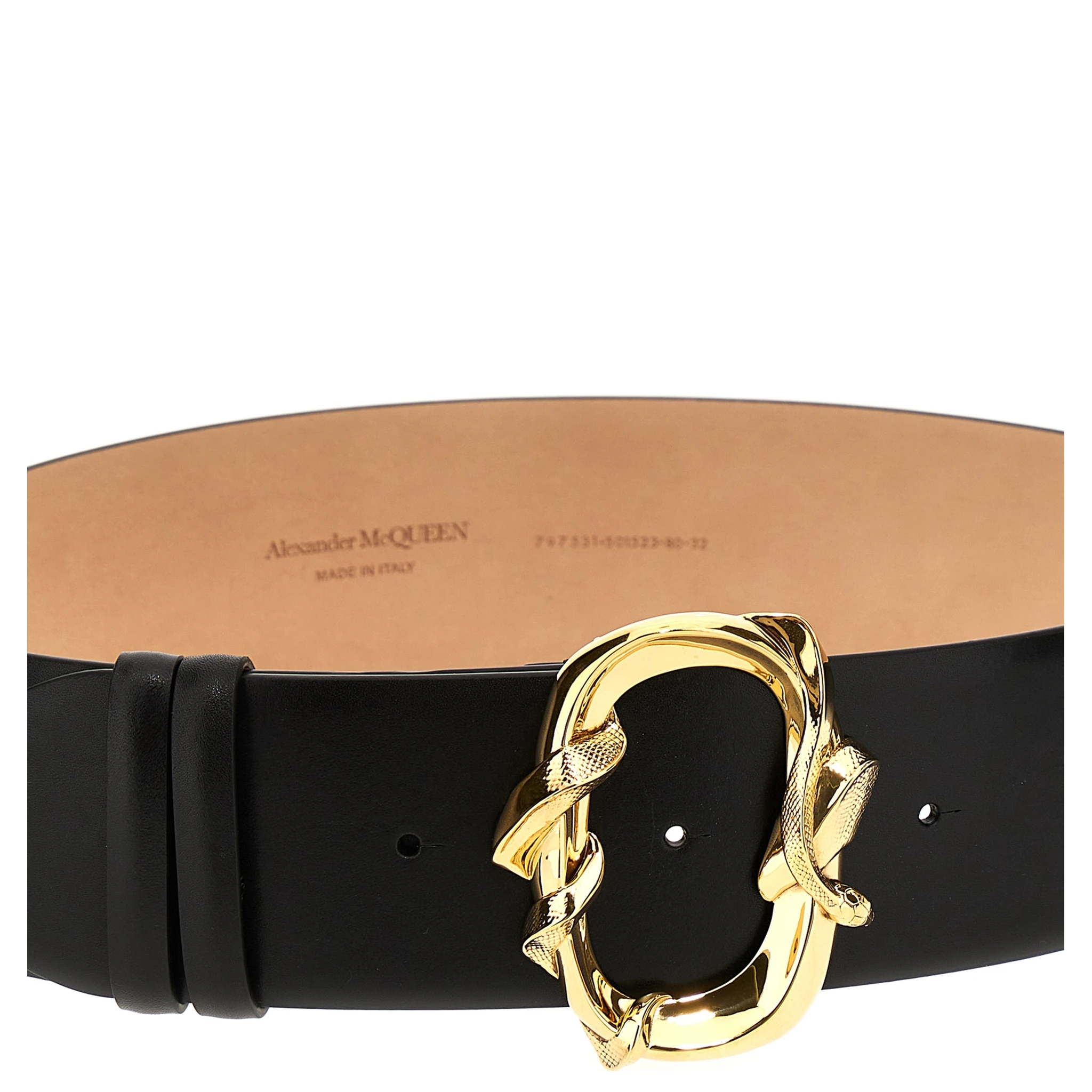 Black Cowhide Regular Belt