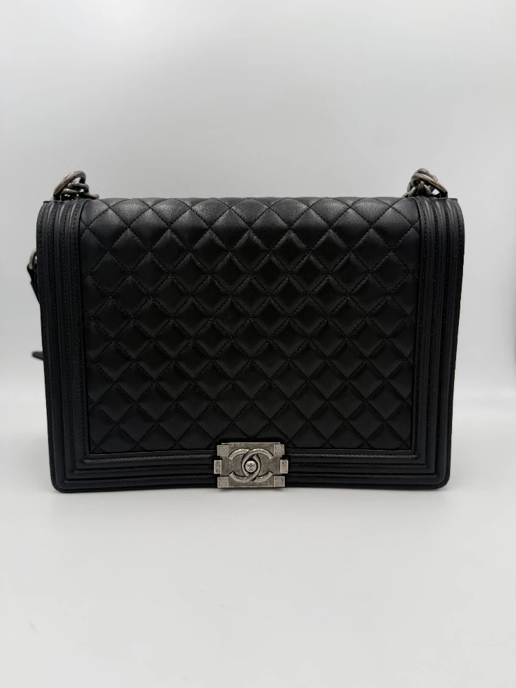 Bicolor Leather Handbag
