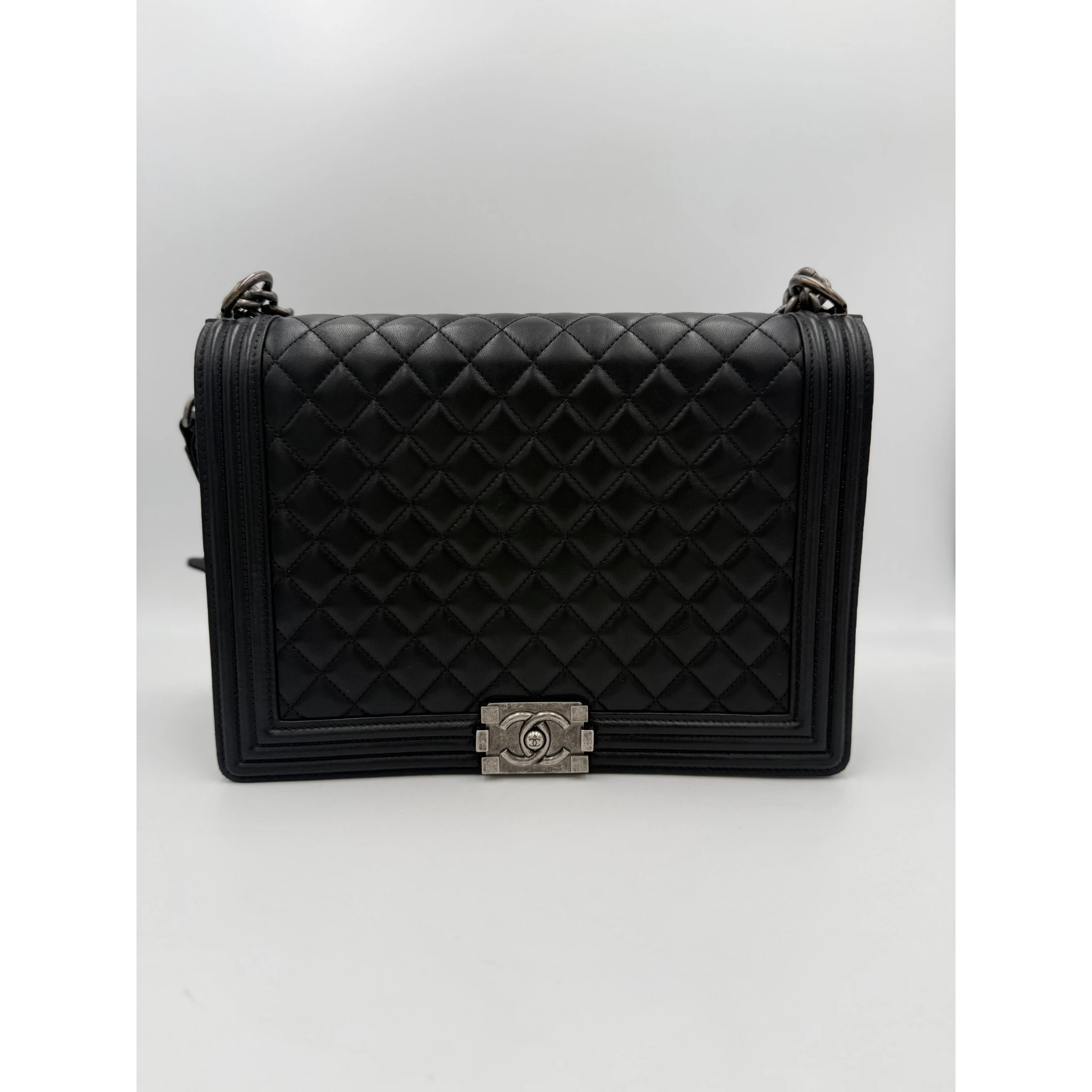 Bicolor Leather Handbag