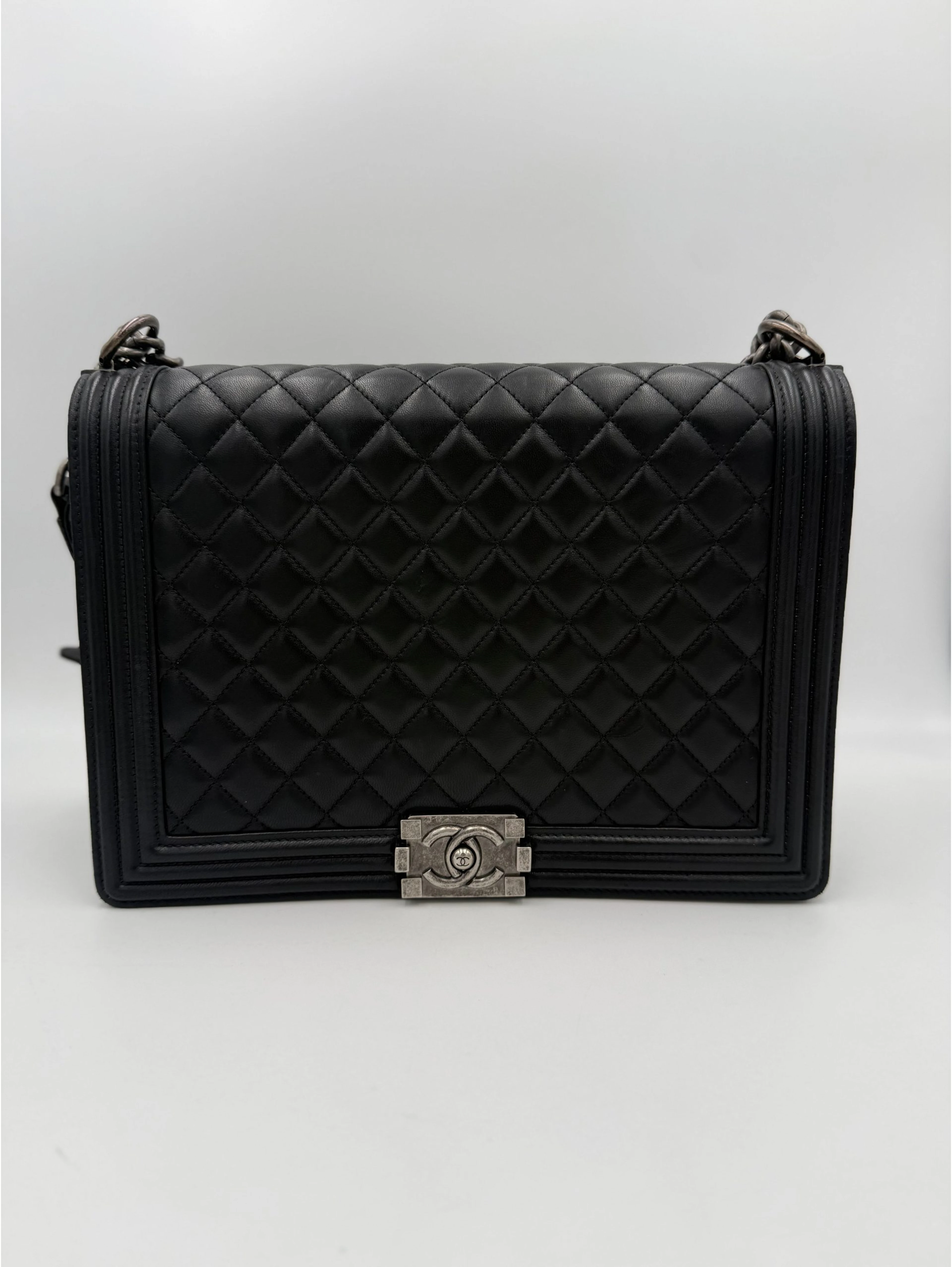 Bicolor Leather Handbag
