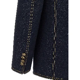 Blue Cotton Blazer