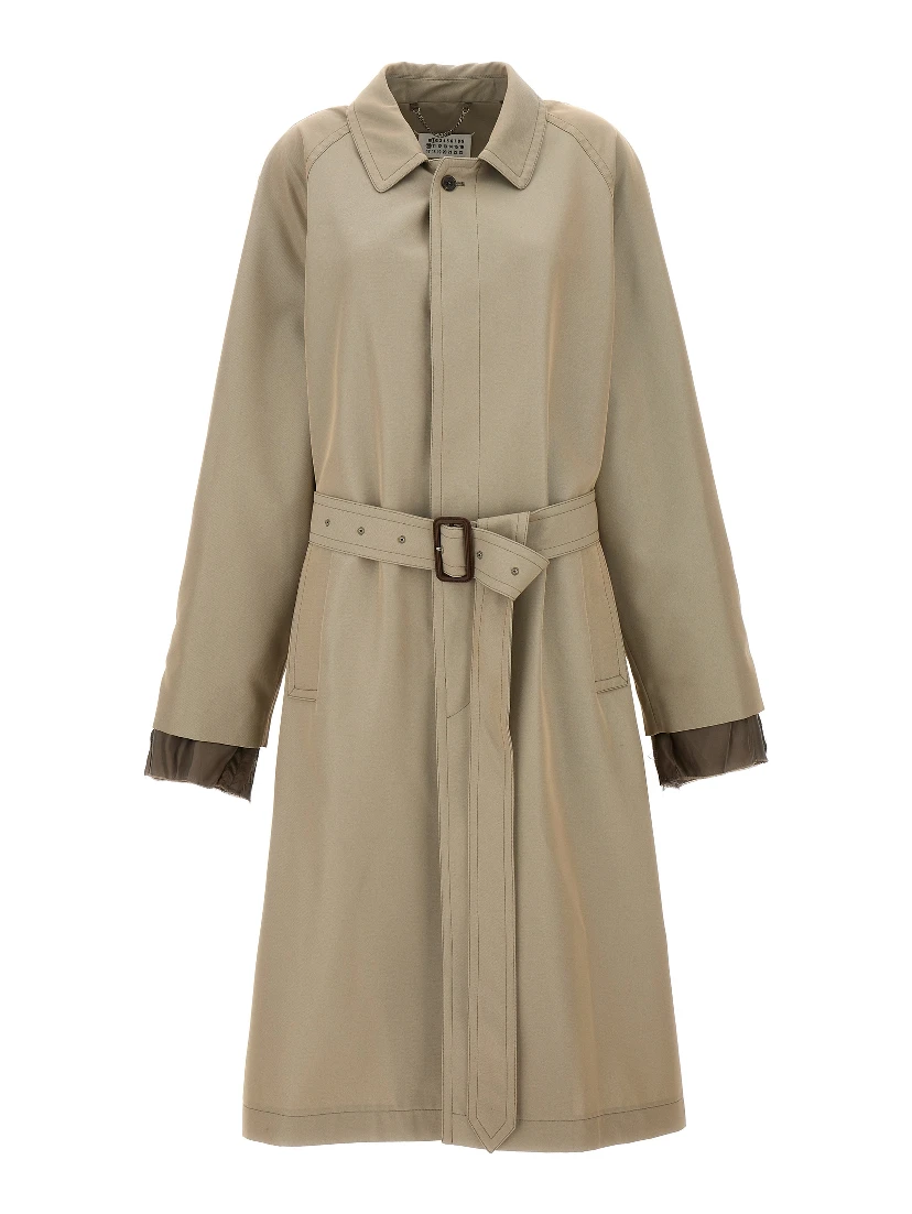 Beige Cotton Coat