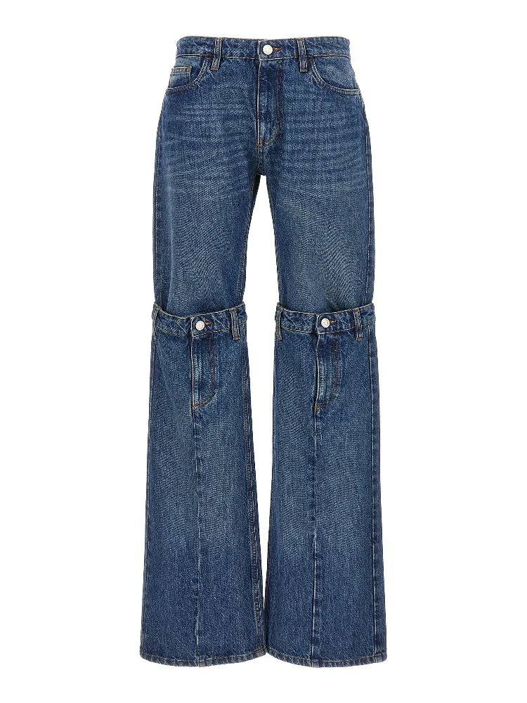 Blue Cotton Jeans Denim