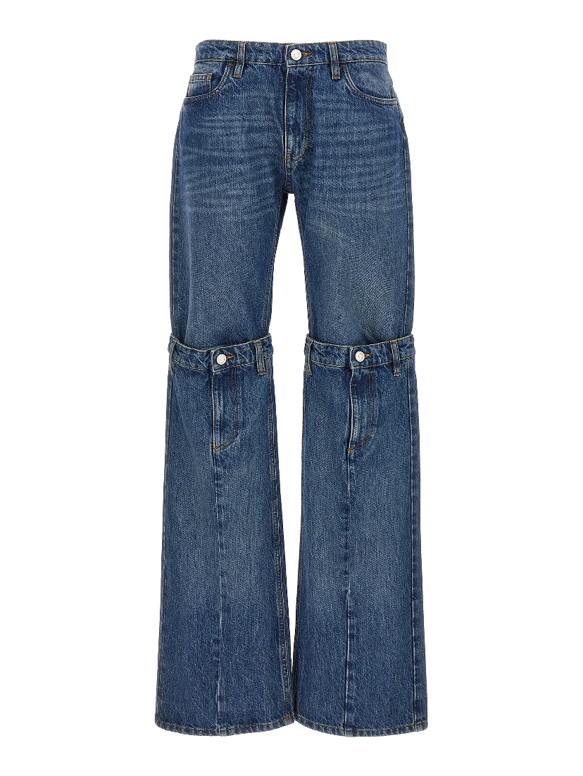 Blue Cotton Jeans Denim