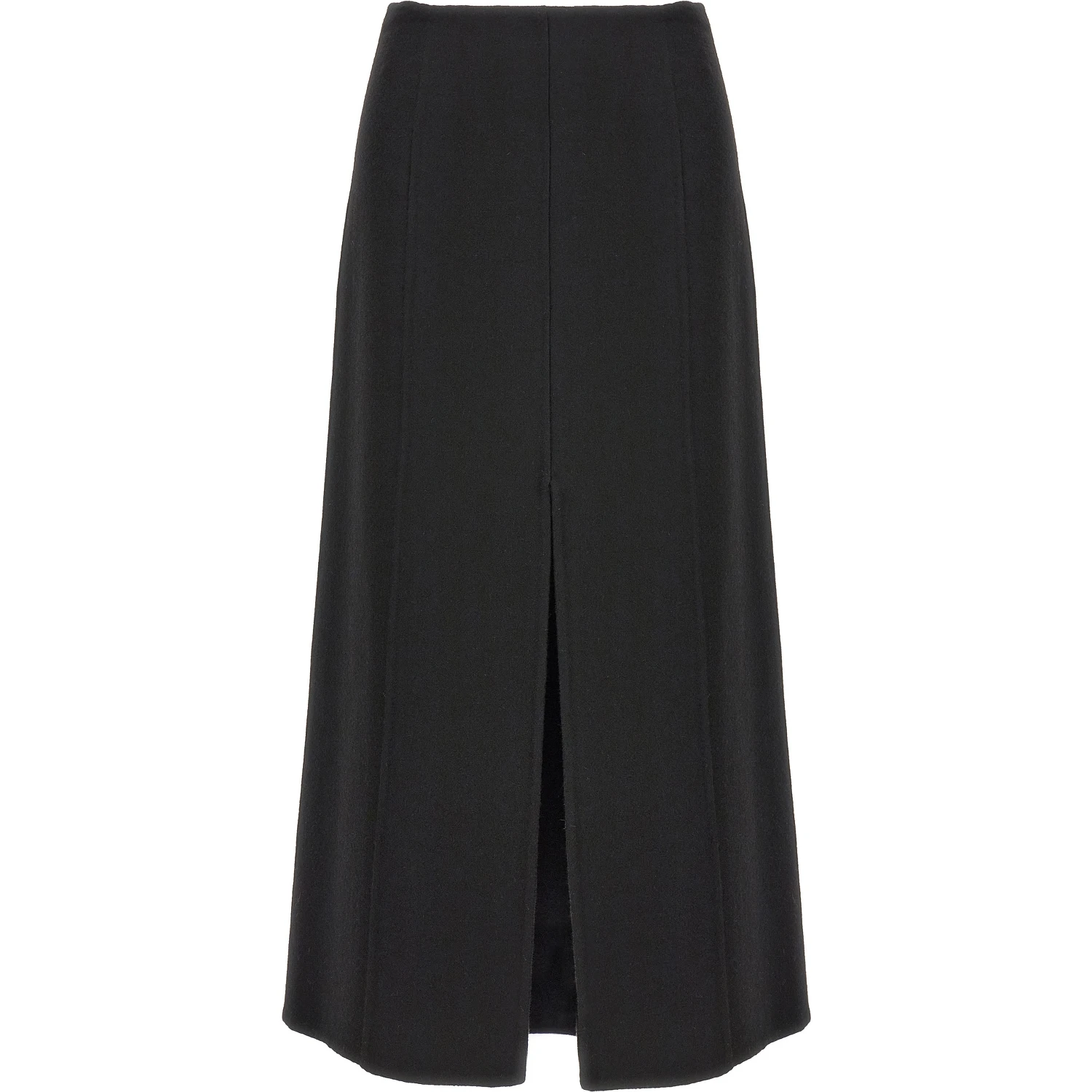 Black Virgin Wool Mini Skirt