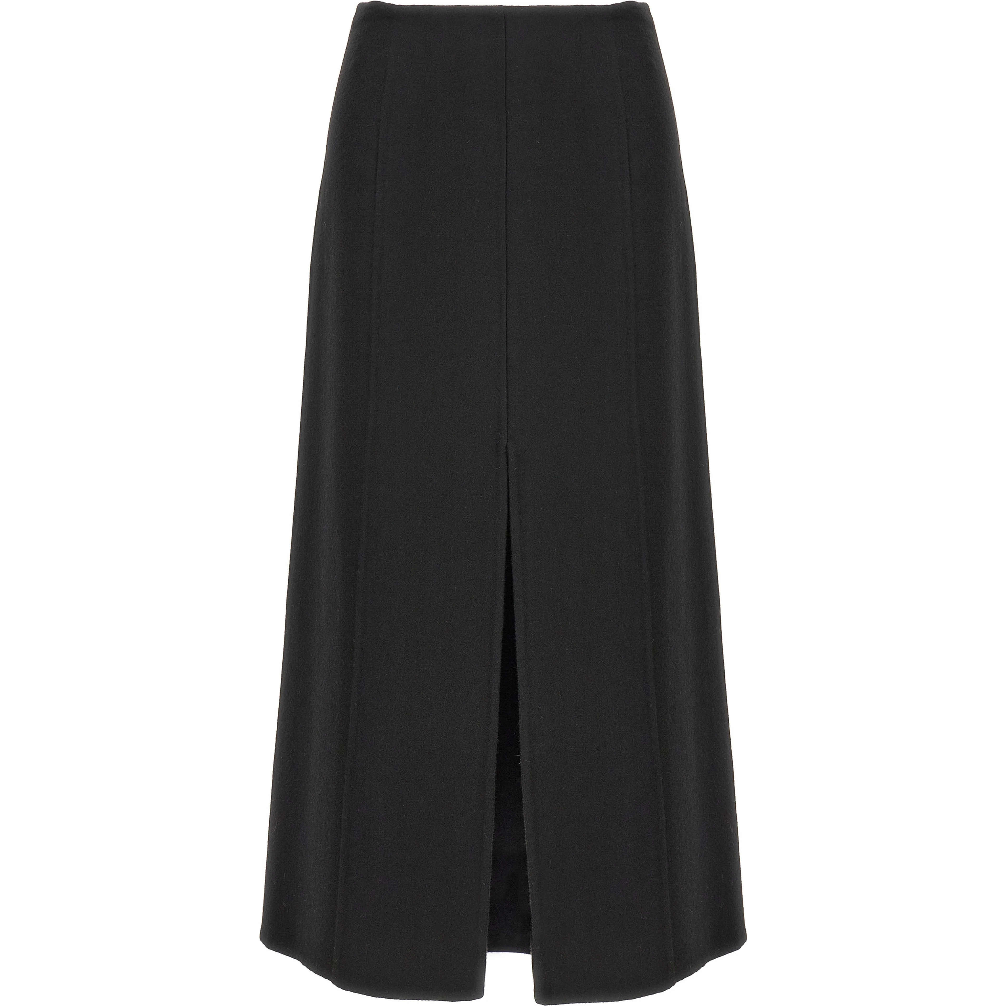 Black Virgin Wool Mini Skirt