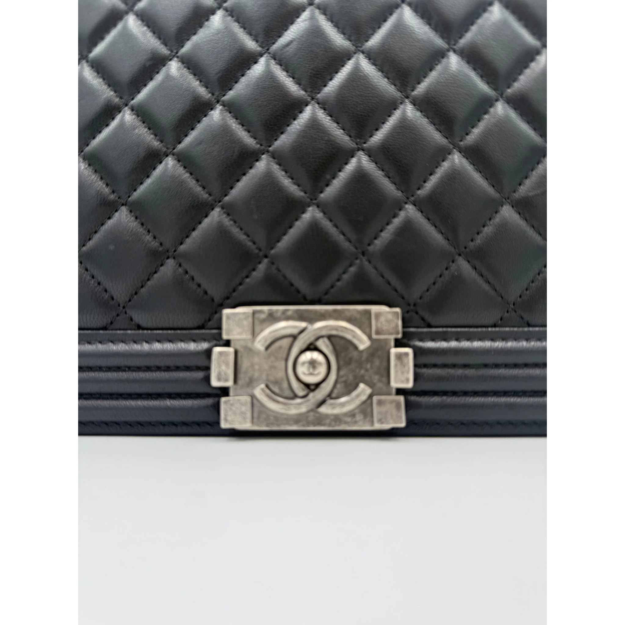 Bicolor Leather Handbag
