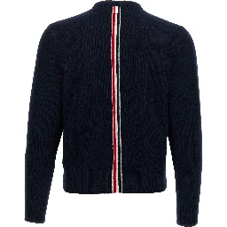 Blue Virgin Wool Cardigan