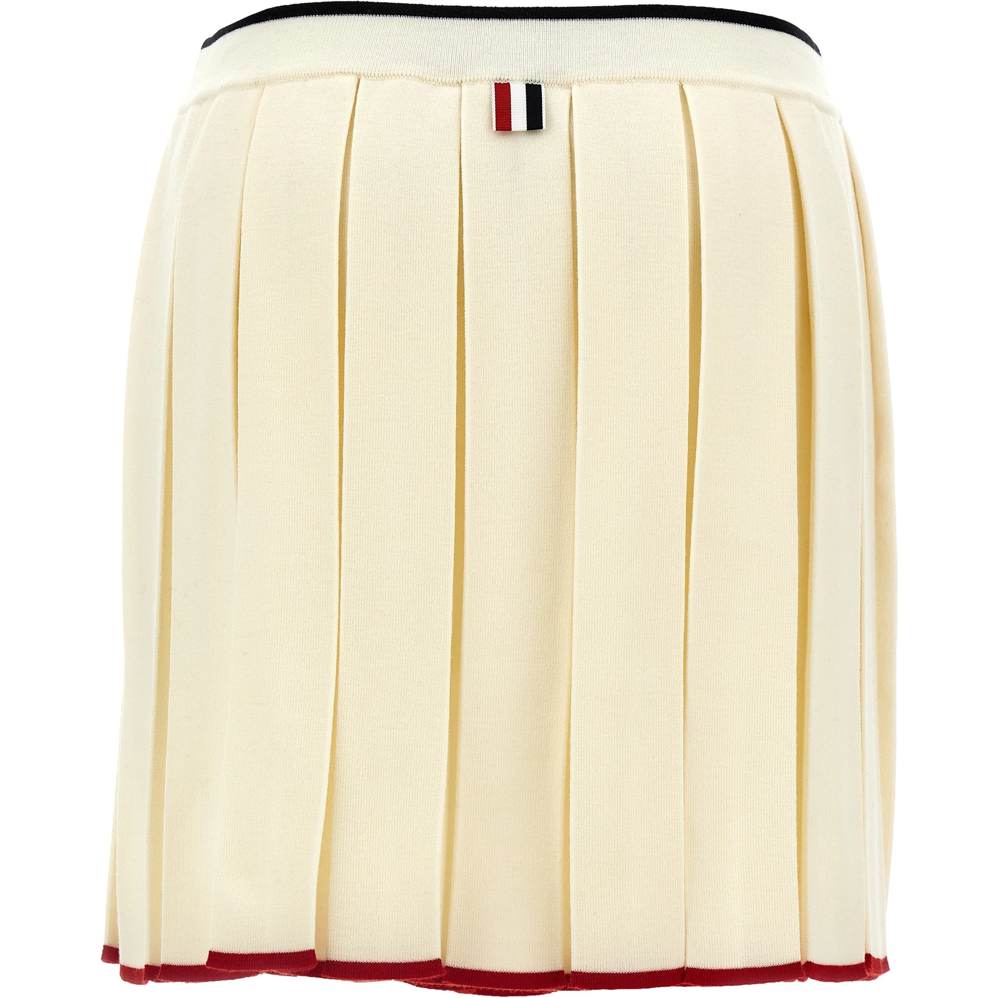 White Virgin Wool Long Skirt