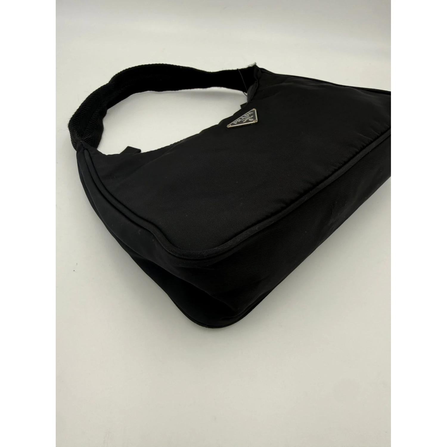 Bicolor Nylon Handbag