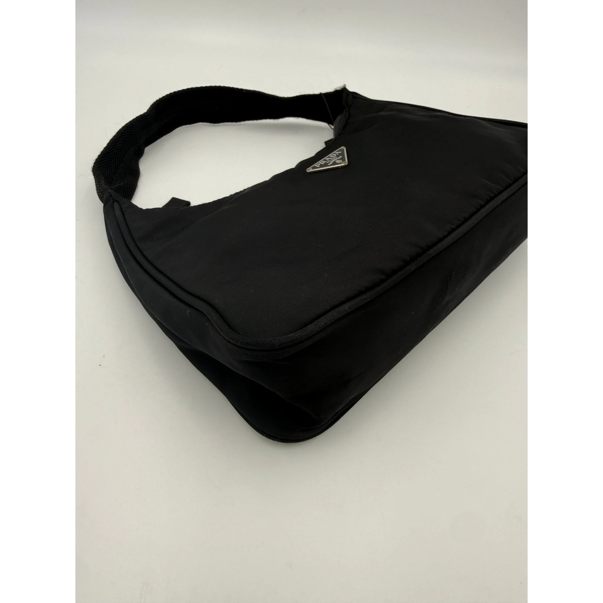 Bicolor Nylon Handbag