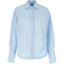 Blue Cotton Blouse